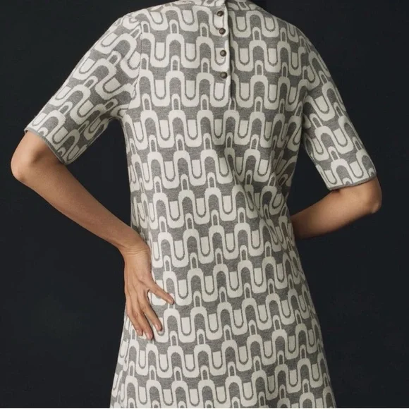 Anthropologie Maeve Annalise Mock-Neck Chenille Sweater Mini Dress XS NWOT - Picture 2 of 6